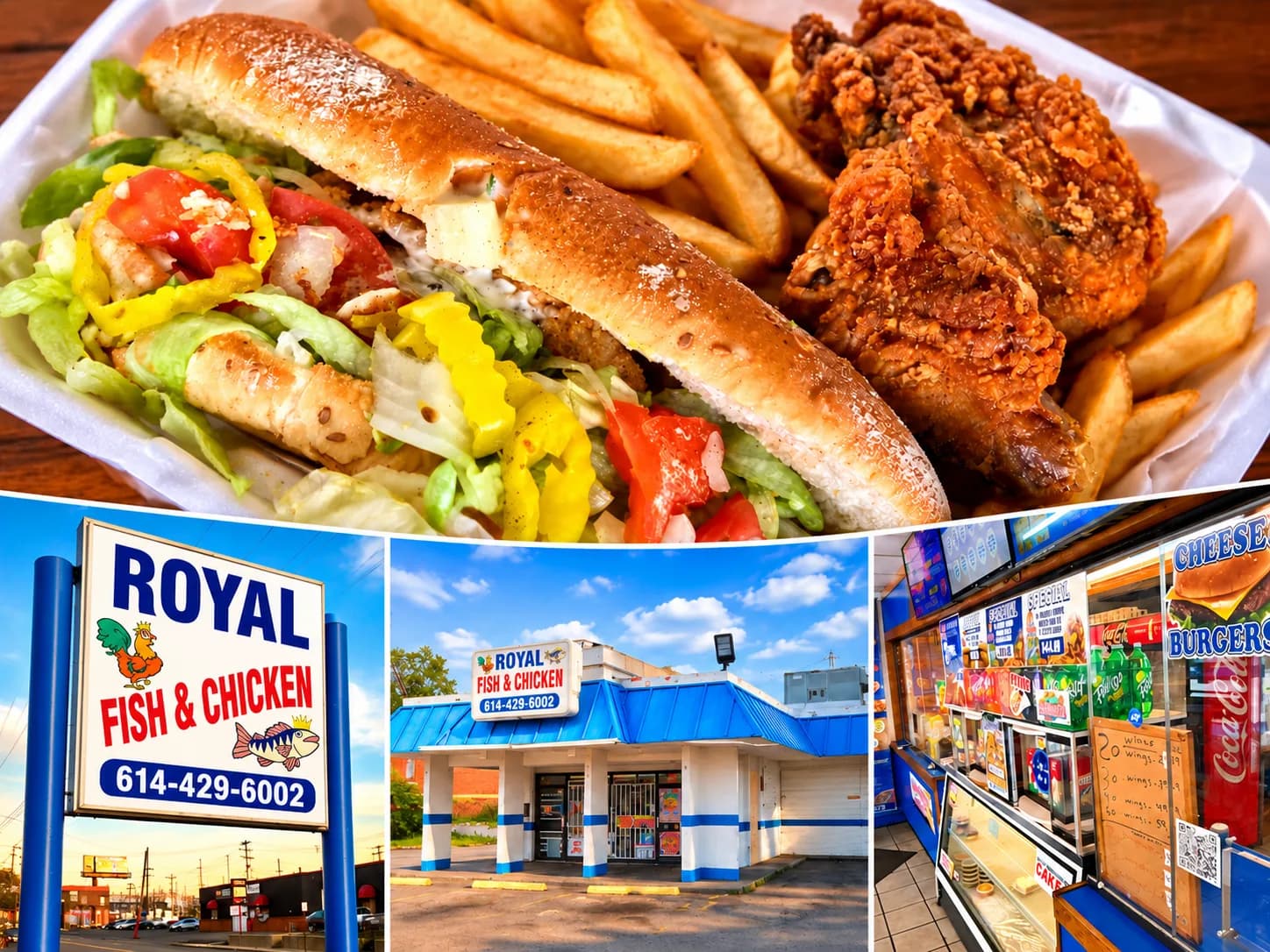 Royal Fish, Shrimp & Chicken