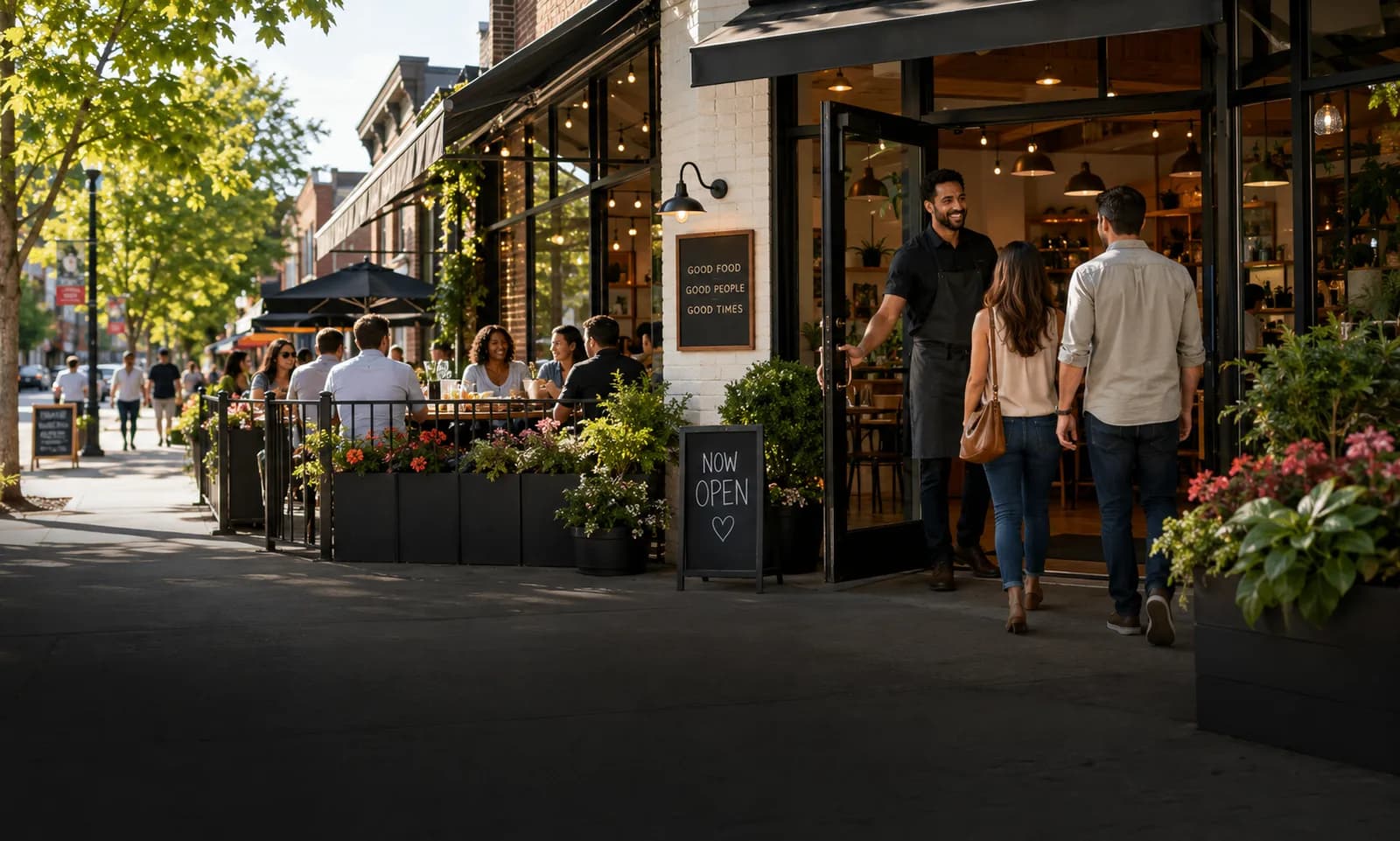 A welcoming independent neighborhood restaurant