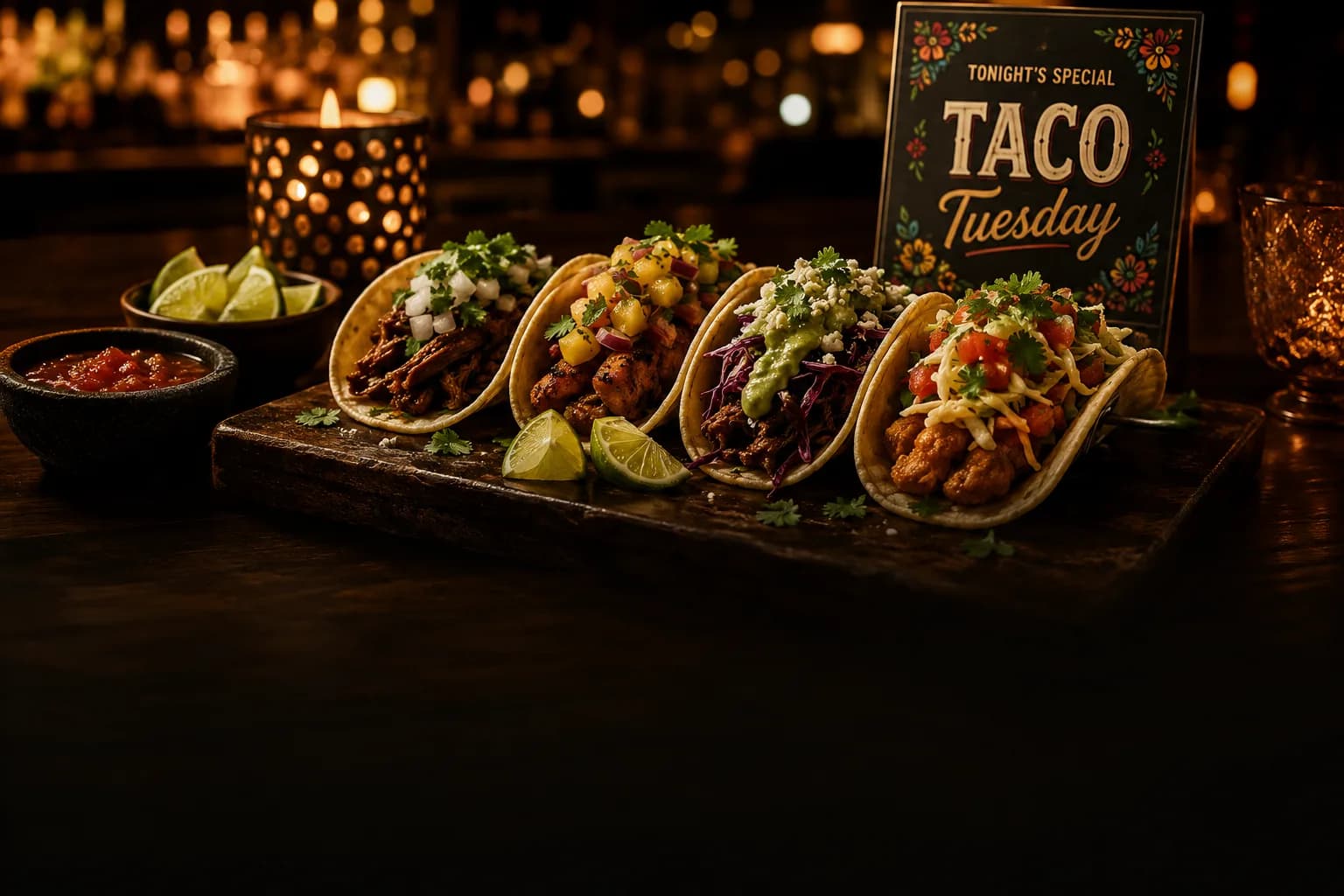 A featured restaurant special presented on a dining table